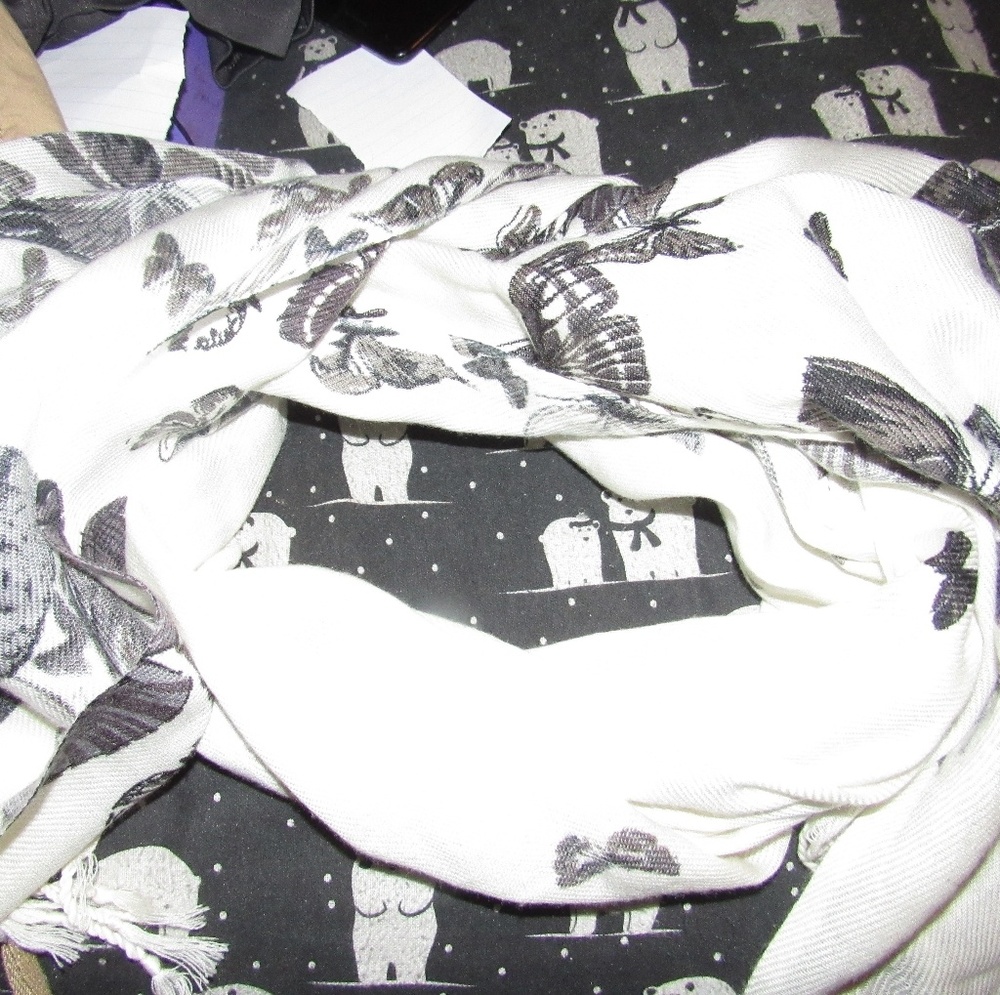 White scarf